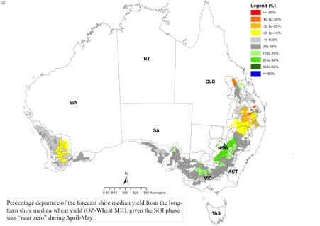 qaafi spatially predicts median shire tipped percentage departure